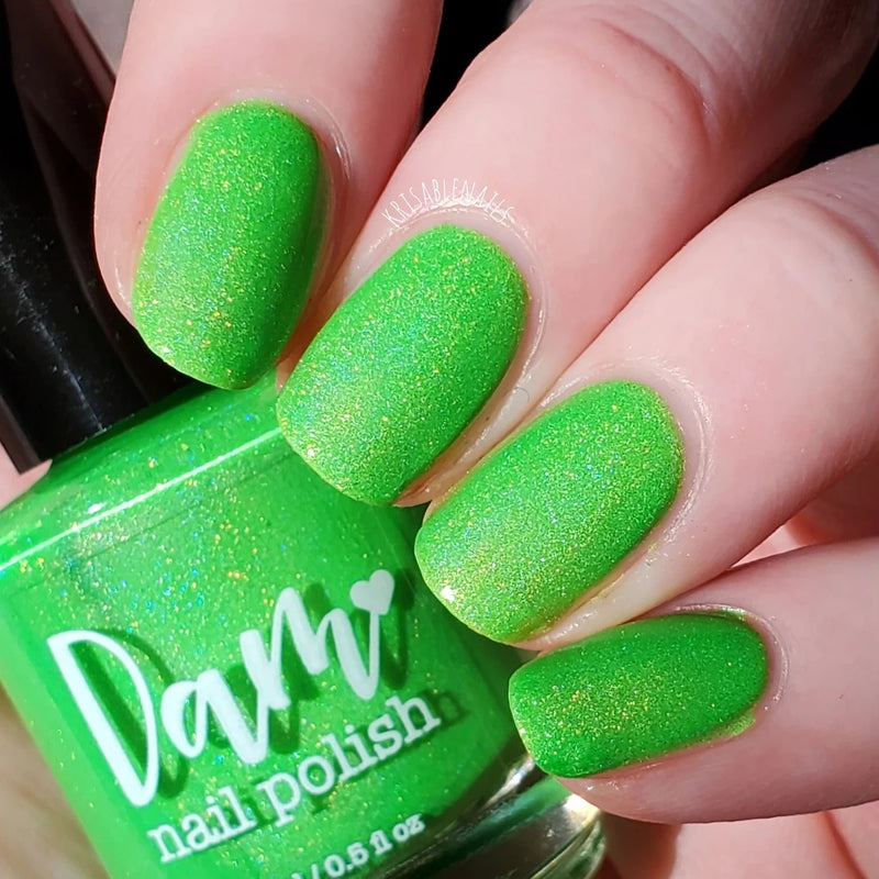 Lime Green Nail Polish Green Queen - Etsy